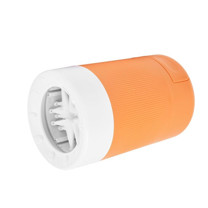 Портативний очисник лап для собак, мийний стаканчик для лап, інструмент для чищення лап домашніх тварин, для дому, подорожей, активного відпочинку, з міцного матеріалу (Помаранчевий)