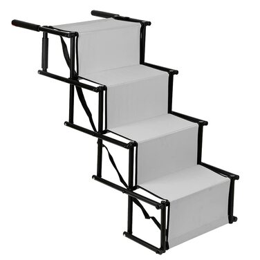 Рампа для собак в автомобіль, складана, сіра, до 75 кг