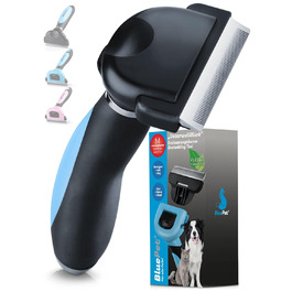 Бурштук для котів та собак з коротким хутром BluePet: видаляє відмерле волосся та підшерсток | Розмір M (66 мм)