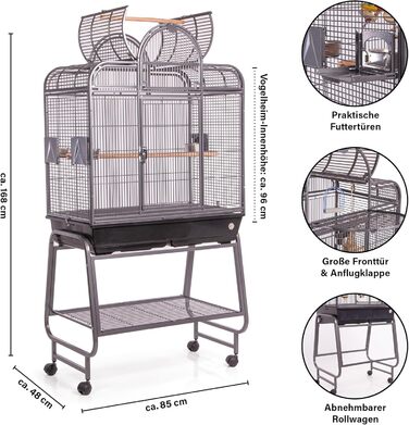 Клітка для хвилястих папуг Montana Cages San Remo III, антик, вольєра для птахів