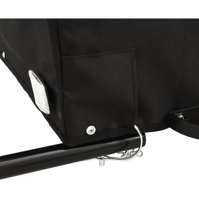 Причіп для велосипеда, 45 кг, з чорного металу, для собак