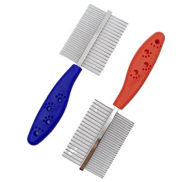 Щітка для собак, професійна грумінг-щітка для догляду за шерстю, аксесуар для домашніх тварин, ефективна щітка для собак (Блакитна), один розмір