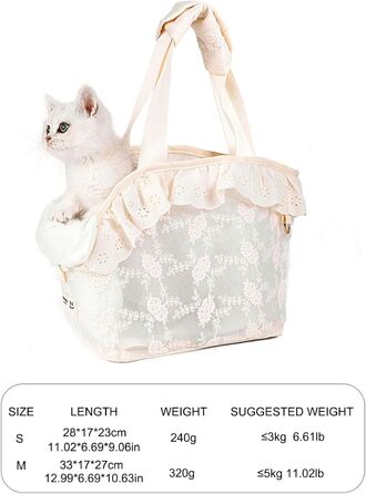 Сумка-переноска для собак маленьких порід до 5 кг, біла, S. Дихаючий рюкзак для собак, сумочка для транспортування