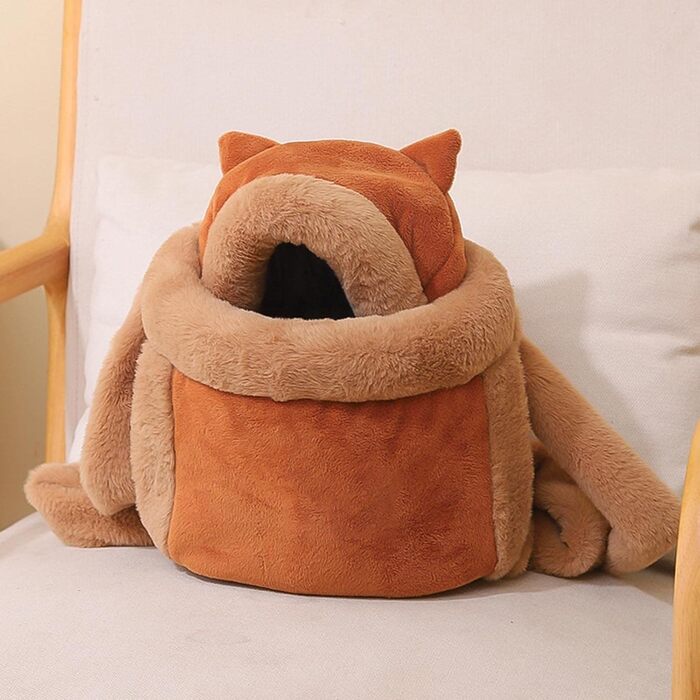 Рюкзак для собак - переноска для маленьких собак, сірий, розмір M