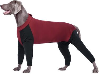 Комбінезон для собак, теплий, вітронепроникний, червоний (XXL)