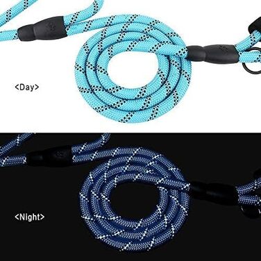 Нейлоновий повідок для собак PLUTUS PET 152 см, персоналізований дизайн, м'яка неопренова ручка, для малих і середніх порід, ширина 1,9 см