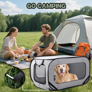 Складана переноска для собак та котів, дорожня переноска для тварин, 94x53x53 см, з двома дверцятами, Oxford, зелений/сірий