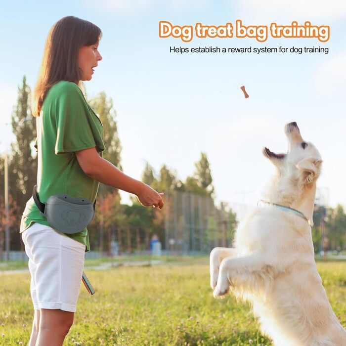 Сумка для ласощів для собак AWINNER – преміум силікон, 4 потужні магніти, регульований поясний ремінь – ідеально для дресирування цуценят та прогулянок