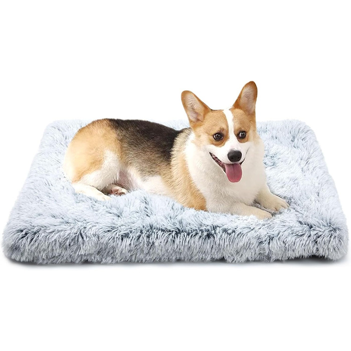 М'який матрац для собаки, неслизька підкладка, крісло-гніздо для великих собак, сірий, 100 x 60 см (75x50 см)