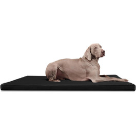 Ортопедичний лежак для собак Tierlando® Carlos Ortho-Medic, штучна шкіра, розмір XXL (150x100 см), чорний