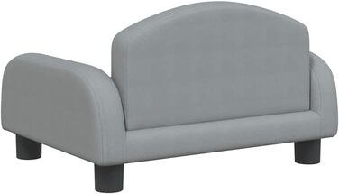 Крісло-ліжко для собак, м'яке лежанка для тварин, лежанка для маленьких собак та котів, сірий колір, 50 x 40 x 30 см