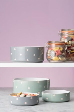 Миска для собак Mason Cash, з рельєфним декором, 18 см, сіра (1 шт.)