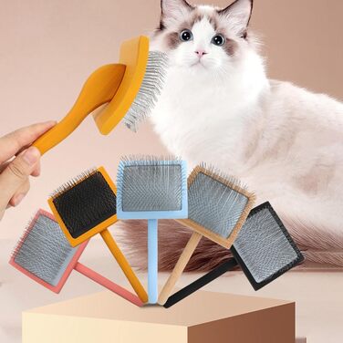 Щітка для собак та котів, вичісування шерсті, видалення ковтунів - універсальна щітка для довгої та короткої шерсті