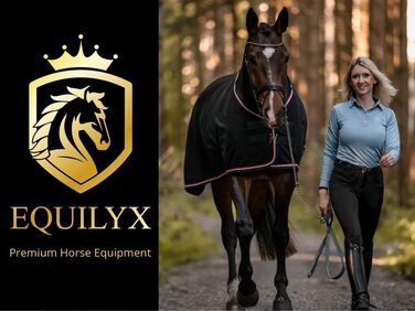 EQUILYX® Флісова попона для коня, абсорбуюча, дихаюча, термо, для стайні та транспорту, фуксія, 155 см