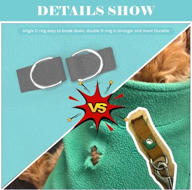 Світшот для собак BEAUTYZOO з капюшоном, кишенею та отвором для повідка, розтяжний, для маленьких, середніх та великих собак, одяг на осінь, зиму, холодні дні, теплі дизайнерські куртки для собак, M/L (спинка: 46 см, груди: 64 см, шия: 38 см) (аква блакит