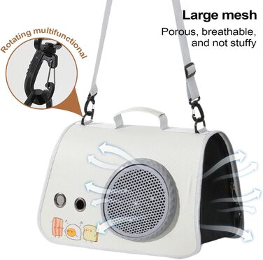 Транспортна сумка для котів, переноска для тварин з плечовими ременями – органайзер для подорожей, кемпінгу та прогулянок