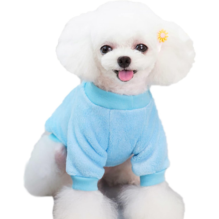 Теплий в'язаний пуловер для собак Jecikelon, зелений, розмір Medium, для цуценят та дорослих собак, зимовий