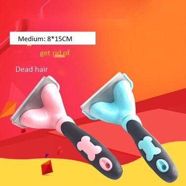 Слікер для собак Slicker Dog Brushes - самоочисна щітка для грумінгу, видаляє 90% шерсті, підходить для собак та котів з середньою та довгою шерстю, рожевий колір