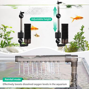 Електричний акваріумний фільтр Hygger USB, для акваріумів до 170л, тихий, з керамічними кульками