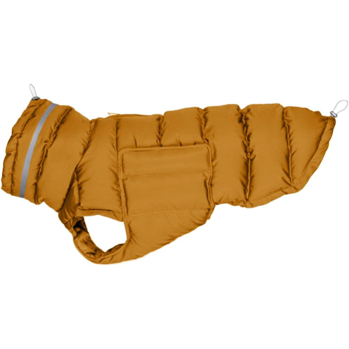 Зимовий одяг для собак: тепла куртка та жилет, захист від вітру, жовтий колір. Підходить для великих собак.