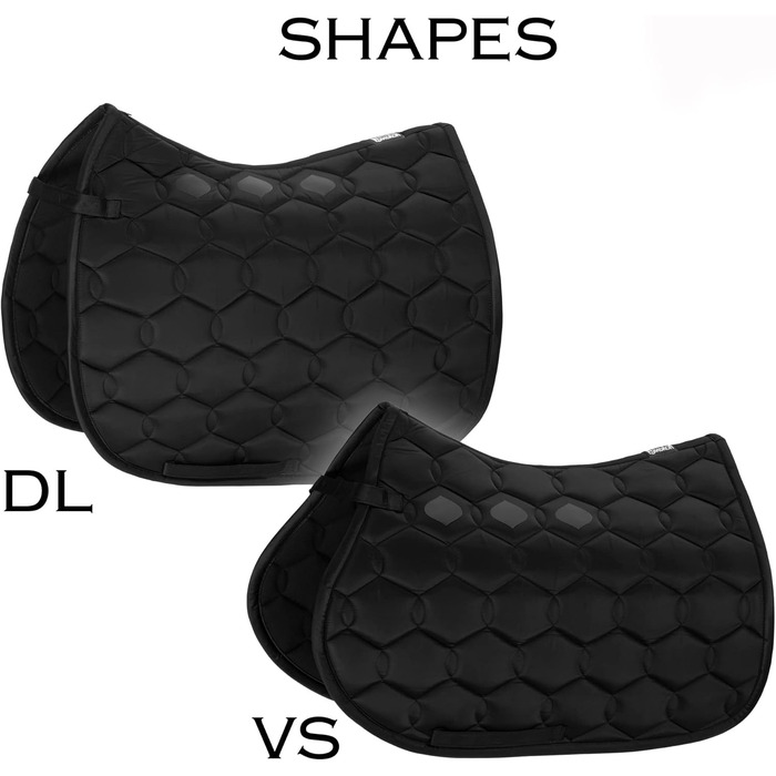 Широкий підхвіст Eskadron Standard Glossy Wave чорного кольору