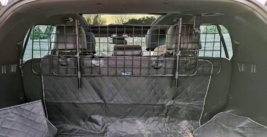 Сітка для собак у багажник авто Wiltec, регульована, 72-136 см висота, 118-128,5 см ширина