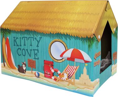 Будиночок для котів з кігтеточкою та котячою м'ятою Summer Kitty Cove