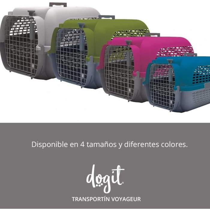 Транспортна переноска Dogit Catit Voyaguer для домашніх тварин, розмір L, 61x41x37 см, сіро-хаки, пластикова