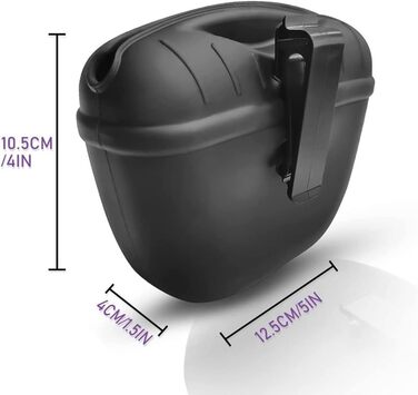 Сумка для ласощів для собак з силікону, на кліпсі, портативний контейнер для тренувань, практичний талійний кліп, для прогулянок з собакою