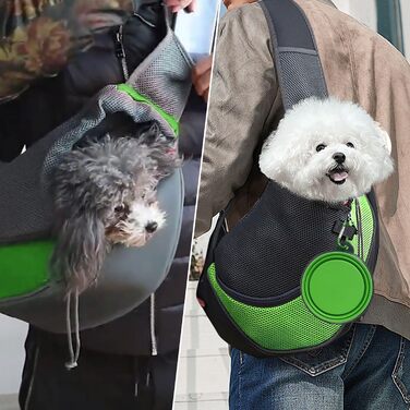 Сумка-переноска для тварин, складаний миска, аксесуари для домашніх тварин, рюкзак-переноска на одне плече, сумка для собак