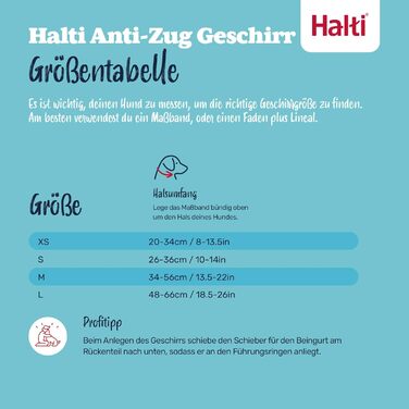 Нашийник HALTI No Pull для собак - запобігає потягування, м'який, світловідбиваючий, регульований (Dunkelorange, M)
