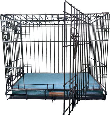 Ортопедичне собаче ліжко Ellie-Bo з піною-пам'яттю, водовідштовхувальне, для клітки/бокса, зелене, XXL (122 см), 122x75x6 см