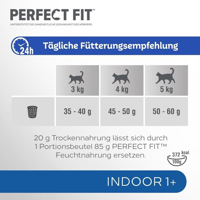 Сухий корм для дорослих котів Perfect Fit Indoor 1+, курка, 7 кг