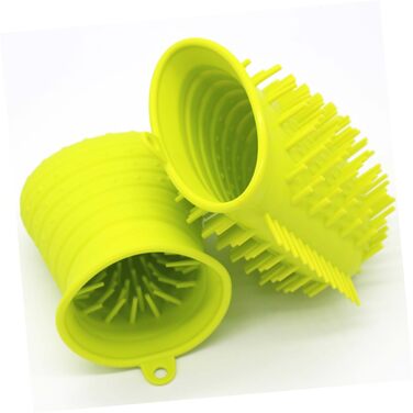 Пристрій для миття лап домашніх тварин FRCOLOR, силіконовий, з ручкою, для собак, 2 шт., зелений