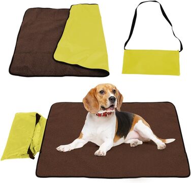 Водонепроникний килимок для собак та котів, 100x70 см (зелений)