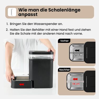 Автоматичний диспенсер води для собак та котів Gardner Pet 6.5L, годівниця, не потребує електрики, з нержавіючою чашею, велика ємність, BPA-free, безшумна, чорний