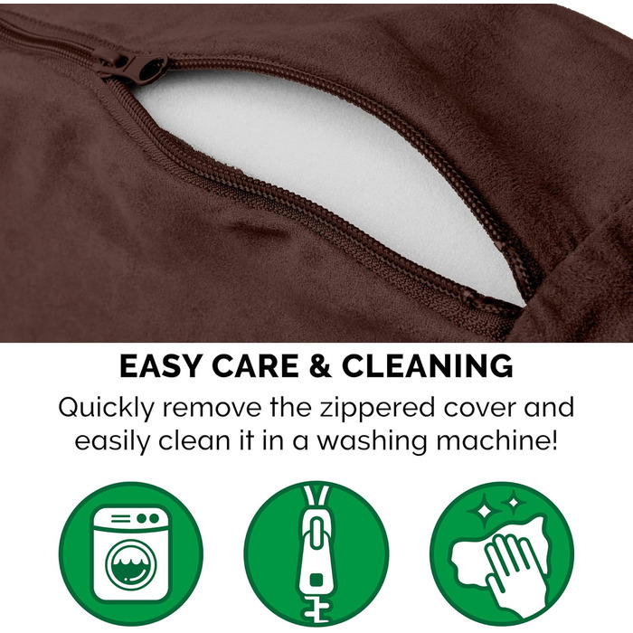 Кругле собаче ліжко Furhaven з memory foam, 89 см, для великих та середніх собак, знімний, пральний чохол, Sherpa & Suede Snuggery, Espresso