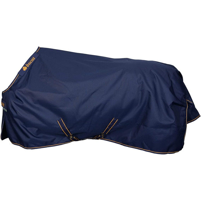 Зимова кінська попона Bucas Irish Turnout 300 г, navy/gold, Rip-Stop, Silk-feel