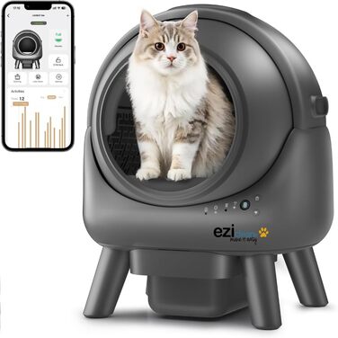 Розумний автоматичний лоток для котів eziclean® CATBOT K6i - самоочищуючийся, підключений до інтернету