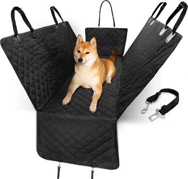 Автомобільна захисна накидка для собак 3-в-1 - захист заднього сидіння, багажника та гамак для собак. Нековзна, стійка до подряпин, водонепроникна. Розмір: 56 x 45 x 137 x 48 см