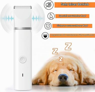 Професійний тример для собак Paw Trim Pro: безшумна водонепроникна машинка для стрижки шерсті на лапах, навколо очей, вух та обличчя (набір)