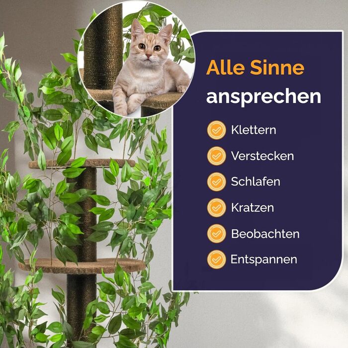 Котячий будиночок-крісло 160 см – стабільний котячий будиночок з змінними подушками – для великих котів – сучасний та декоративний