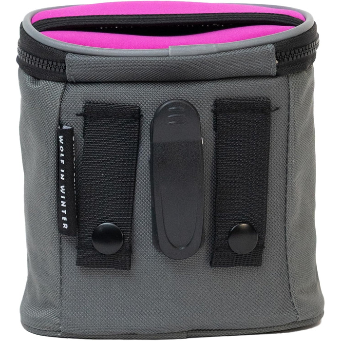 Сумка для ласощів Quickdraw для собак – сумка для дресирування з тримачем клікера та диспенсером для пакетів – зручна сумка для ласощів для собак – міцна, світловідбиваюча, рожева