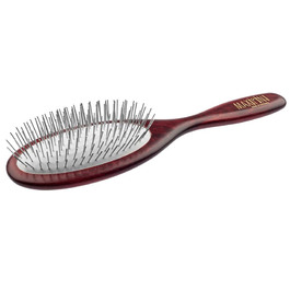 Щітка для волосся EHASO Maxi-PIN з нержавіючої сталі, дерев'яна ручка, розплутування, для всіх типів волосся, унісекс, для довгого волосся