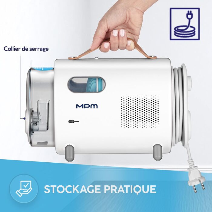 Пилосос для собак MPM MOD-1000 6-в-1 з щіткою - багатофункціональний, для собак та котів, з функцією стрижки та сушіння, тиха робота