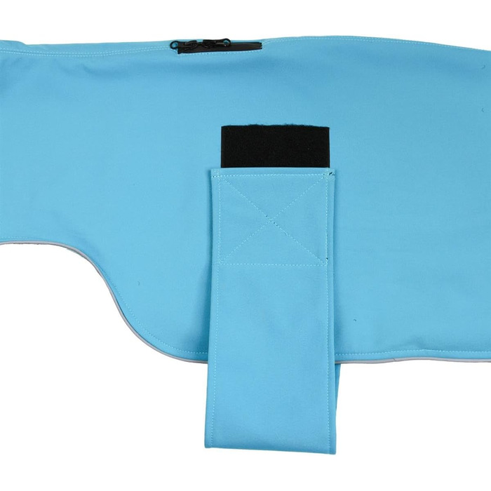 Водонепроможний та вітрозахисний софтшел-дощовик для собак, світло-блакитний, розмір M