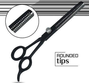 Ножиці для волосся Focus World 6,5 дюйми - професійні, з японської сталі, для чоловіків та жінок (тонкі)