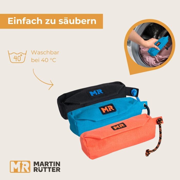 Футляр для корму Martin Rütter Koralle XS – миготливий мішок для собак, водонепроникний та пральний, з блискавкою та шнуром для кидання – мішок для апортування для собак – для сухого та вологого корму, ласощів