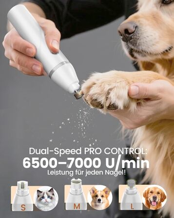 Набір 4 в 1 для догляду за собаками: машинка для стрижки, триммер для лап, точилка для кігтів, для собак та котів