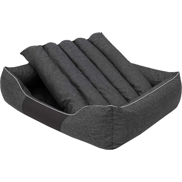 Крісло-ліжко для собак XL 85x65 см, чорне. М'яке лежання для вашого улюбленця